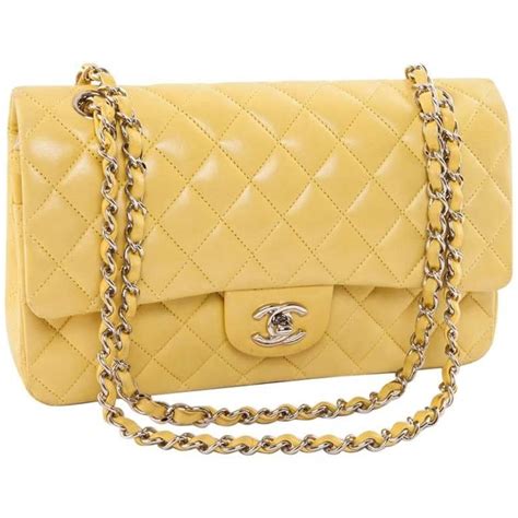 chanel light yellow bag|chanel yellow bag price.